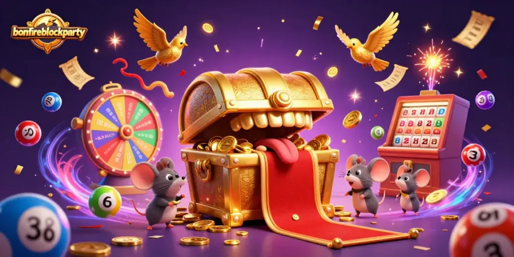 Join the excitement at bonfireblockparty with thrilling lottery games and vibrant prize wheels!